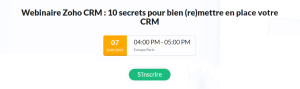 Zoho CRM Webinar : 10 secrets for a successful CRM (re)implementation